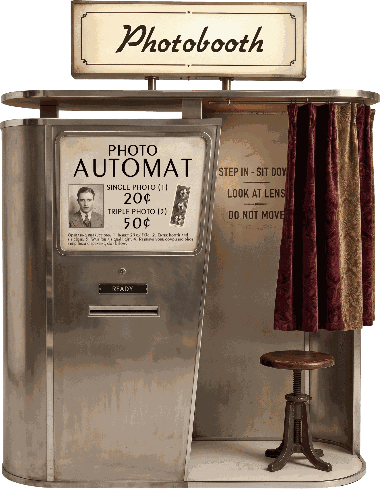 Vintage photo booth